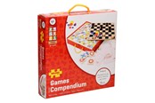 Bordspellen, Kaartspellen & Dobbelspellen - Bigjigs Wooden Board Games 4in1 - BJ355