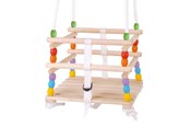 Buiten spelen - Bigjigs Wooden Toddler Swing - BJ771