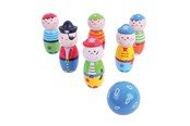 Buiten spelen - Bigjigs Wooden Bowling Set Pirates 7 pcs. - BJ853