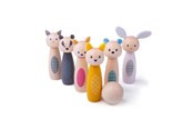 Buiten spelen - Bigjigs Wooden Skittles Game Woodland Animals - 32010