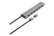 USB hub - Hama 00200137 interface hub USB hub - 7 - USB 3.1 - Grijs - 00200137