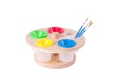 Schrijf- en tekenartikelen - Classic World Wooden Paint Pot Holder - 54082
