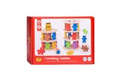 Speelgoed voor baby's - Bigjigs Wooden Stacking Game Teddy Bears. - 33025