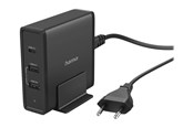 Mobiel - Adapters & Opladers - Hama Essential Line power adapter - 5-20V - 2 x USB 24 pin USB-C - 65 Watt - 00200017
