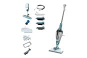 Stoomreiniger - Black & Decker Stoomreiniger BLACK+DECKER steam-mop BHSM1610DSM - steam cleaner - stick/handheld - white/aqua - BHSM1610DSM