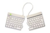 Toetsenbord - R-Go Tools R-Go Split Break - keyboard - with integrated break indicator - QWERTY - Nordic - white - Toetsenbord - Noords - Wit - RGOSBNDWLWH