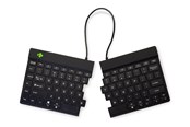 Toetsenbord - R-Go Tools R-Go Split Break - keyboard - with integrated break indicator - QWERTY - US - black - Toetsenbord - Engels (US international) - Zwart - RGOSBUSWLBL