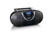 DAB & Wekkerradio - Lenco SCD-6900BK - Boombox with DAB+ FM radio and CD/ MP3 player - Black - DAB/DAB+/FM - Stereo - SCD-6900BK