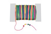 Schrijf- en tekenartikelen - Colorations - Satin Bead Cord Rainbow 91mtr. - CHRAINCO