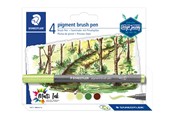 Schrijf- en tekengerei - Staedtler Brush Pens "Forest Colours" 4 pcs - 371 BK4-3