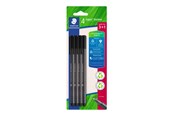 Schrijf- en tekengerei - Staedtler Fineliner triplus black 4pcs Bc - 334 R-9BK4