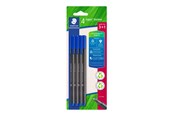 Schrijf- en tekengerei - Staedtler Fineliner triplus blue 4pcs Bc - 334 R-3BK4