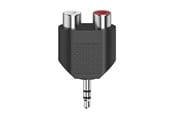 Kabels - diversen - Hama 2x RCA to 3.5 mm jack - cable gender changer - 00205187
