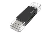 Geheugenkaart - adapter en kaartlezer - Hama card reader - micro USB 2.0 / USB 2.0 - 00200130