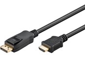 Beelscherm- en tv-kabel - Pro DisplayPort 1.2 - HDMI 2.0 - 5m - Zwart - DP12HDMI20-BLK-5