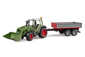 Speelgoedauto - Bruder Fendt Vario 211 with frontloader and tipping trail - BR2182