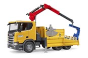 Speelgoedauto - Bruder Scania Super 560R Construction Lorry with Crane - BR3551