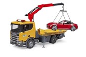 Speelgoedauto - Bruder Scania Super 560R Tow Truck w LS + Roadster - BR3552