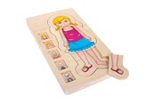 Puzzels - Small Foot - Wooden Body Puzzle Girl 29st. Hout - 5814