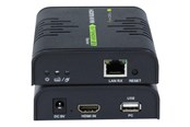 Repeater & zendontvanger - TECHLY 120m HDMI KVM EXTENDER over Network Cable - IDATA HDMI-KVM2