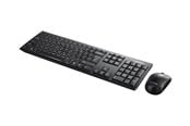 Toetsenbord - Lenovo 100 Wireless Combo - keyboard and mouse set - English - black - Keyboard and mouse set - Engels - Zwart - GX30L66303