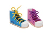 Speelgoed voor baby's - Small Foot - Wooden Lace-up Shoes 2pcs. - 6475