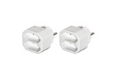 Kabels - diversen - Hama 2-way Socket Adapter Double Pack White - 00223211