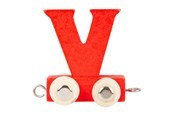 Houten speelgoed - Small Foot - Wooden Letter Train Color - V - 10372