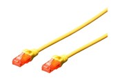 Netwerk - kabel - DIGITUS Professional patch cable - 25 cm - yellow - Geel - 0.25m - DK-1617-0025/Y