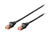 Netwerk - kabel - DIGITUS Professional patch cable - 2 m - black - Zwart - 2m - DK-1644-020-BL-10