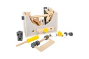 Houten speelgoed - Small Foot Wooden Toolbox 2-in-1 28 pcs - 11809