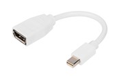 Beelscherm- en tv-kabel - DIGITUS Mini-DisplayPort til DisplayPort 1.2 Adapter - 0.15m - DB-340405-001-W