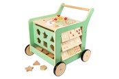 Speelgoed voor baby's - Small Foot Wooden Baby Walker Walker Activity Center Pastel Green - 10947