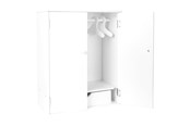Pop, teddybeer en materiaal - Small Foot - Wooden Dolls Wardrobe with Hangers 3dlg. - 11213