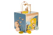 Speelgoed voor baby's - Small Foot Wooden Activity Cube with Motor Skills Spiral Seacoast - 12393