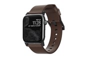Smartwatch - Accessoires - Nomad - Modern Band - 44mm/42mm | Black Hardware | Rustic Brown Leather - NM1A4RBM00