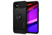 Mobiel - Covers & Cases - Spigen Rugged Armor - black - iPhone 11 - 076CS27183