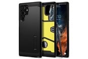 Mobiel - Covers & Cases - Spigen Tough Armor - black - Samsung Galaxy S22 Ultra *DEMO* - ACS03923