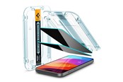 Mobiel - Beschermend glas - Spigen Glass tR EZ Fit (Privacy) 2 Pack - transparency - iPhone 16/15 Plus - AGL06885