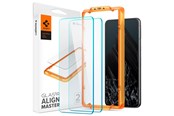 Mobiel - Beschermend glas - Spigen Glass tR AlignMaster 2 Pack - Google Pixel 8 Pro - AGL07395