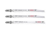Decoupeerzaag - Bosch Expert Hardwood 2-side clean jig saw blade set - 3 pieces - 2608900549