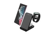 Mobiel - Adapters & Opladers - FIXED 3in1 Wireless Charging station for Samsung Black - FIXPOS-SA-BK