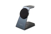 Mobiel - Adapters & Opladers - FIXED 3in1 Mag Aluminum Wireless Charging station Black - FIXMPOS-AL-GR