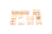 Leren en educatie - Small Foot  Wooden Building Blocks in Bag 50dlg. - 11396