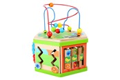 Speelgoed voor baby's - Small Foot - Wooden Activity Cube with Motor Skills Spiral Safari - 4244