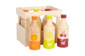 Speelgoedpop - Small Foot - Wooden Crate with Bottles 7 pcs. - 11739
