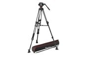 Statief - Manfrotto Video Tripod Kit 504X + 645 Fast Twin Aluminium - MVK504XTWINFA