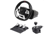 Gaming accessoires - MAXX TECH PRO FF RACING WHEEL KIT (WHEEL 3-PEDAL SET & SHIFTER) - Wired Wheel, gamepad and pedals set - Sony PlayStation 4 - MXT-PROFFW