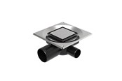 Afvoerproducten - Unidrain Set 1 Square Custom 10x10 Ø75 mm horizontal - 8021.0075