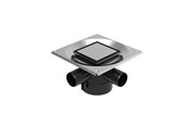 Afvoerproducten - Unidrain Set 2 Square Custom 10x10 Ø110 mm vertical - 8022.0110